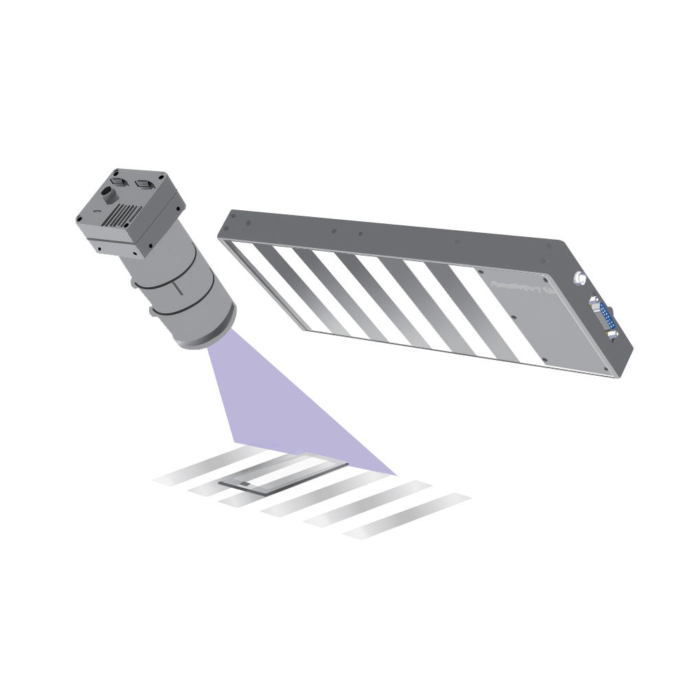 2.5D Phase Deflectometry Line-Scan Programmable Stripe Light Source
